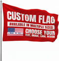 Custom Flag (1x1.5FT to 5x8FT) by BCB Print for Business | Personalized Outdoor Flags with Grommets for Advertising, Events | HD Printed Custom Sign Flag | Express Dispatch+Ship | Made in USA