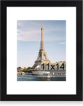 iRahmen 11x14 Picture Frame with HD Tempered Glass, Display Pictures 8x10 with Mat or 11 x 14 Without Mat, Wood Photo Frames for Tabletop and Wall Mount (Black, 1 Pack)