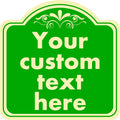 Aluminum Custom Street Sign, Personalized Sign, Modern/Customizable, Green, 18*18 Inch, Office, Property, Bedroom, Promotional, Exit, Bar, Instruction, Warning, Lawn, Garage, Parking