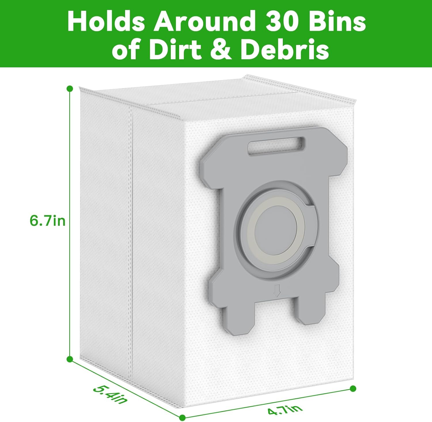 12 Pack Dirt Disposal Bags Compatible with Robotic Vacuum Cleaner i3, i3+, i7, i7+, i8, i8+, i4, i4+, i1, i1+, i6, i6+, j7, j7+, s9, s9 Plus, i & s j Series Vacuum Bags Bin Bags Replacement Parts