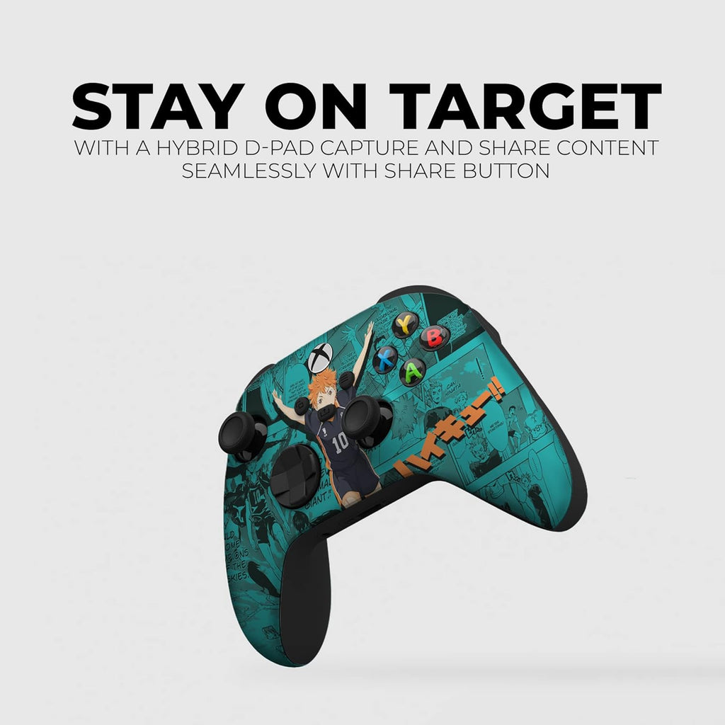 DreamController Haikyyuu Hinatta Custom X-box Controller Wireless compatible with X-box One/Series X/S Proudly Customized in USA with Permanent HYDRO-DIP Printing(NOT JUST A SKIN) (MODDED)