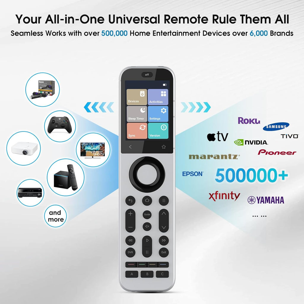 SofaBaton X2 Universal Remote Control with Touchscreen, Powerful Hub, One-Touch Activities, Custom APP, Compatible with IR/Bluetooth/RF/WiFi Devices, Works with Alexa&Google Assistant&Home Assistant