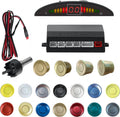 Parking Sensor Kit Backup Sensor Kit Reverse Sensor for Car 18 Color Options for Probes Adjustable Alarm Volume Professional Sensore de Reversa para Carro Safe Driving Assistant（Champagne Gold）