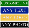 Custom Sign, Personalized Street Sign Metal with Your Text, Name, Logo, Photo for Office, Business, Workplace, Home, Cafe, Bar, Indoor, Outdoor