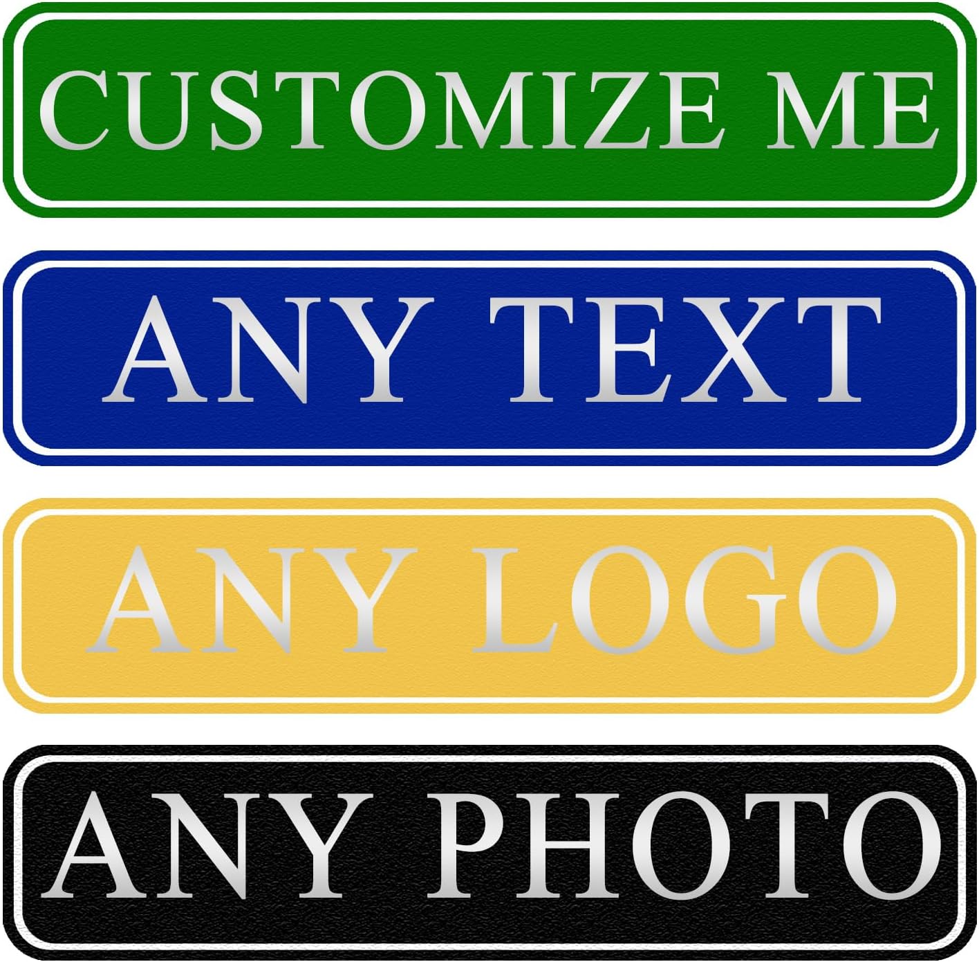 Custom Sign, Personalized Street Sign Metal with Your Text, Name, Logo, Photo for Office, Business, Workplace, Home, Cafe, Bar, Indoor, Outdoor