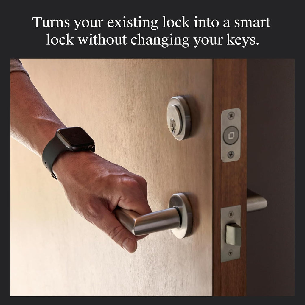 Level Bolt (Matter) Smart Deadbolt – Make Your Lock Smart Without Changing Keys or Hardware – Matter-Over-Thread, Keyless Entry & Remote Access via Apple Home, Google Home, Alexa, and for SmartThings