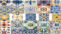 Light Switch Covers Moroccan Traditional Mexican Talavera Til Quad Toggle Electrical Faceplate 4 Gang Wall Plate Decorative Switch Plates for Kitchen Home Decor