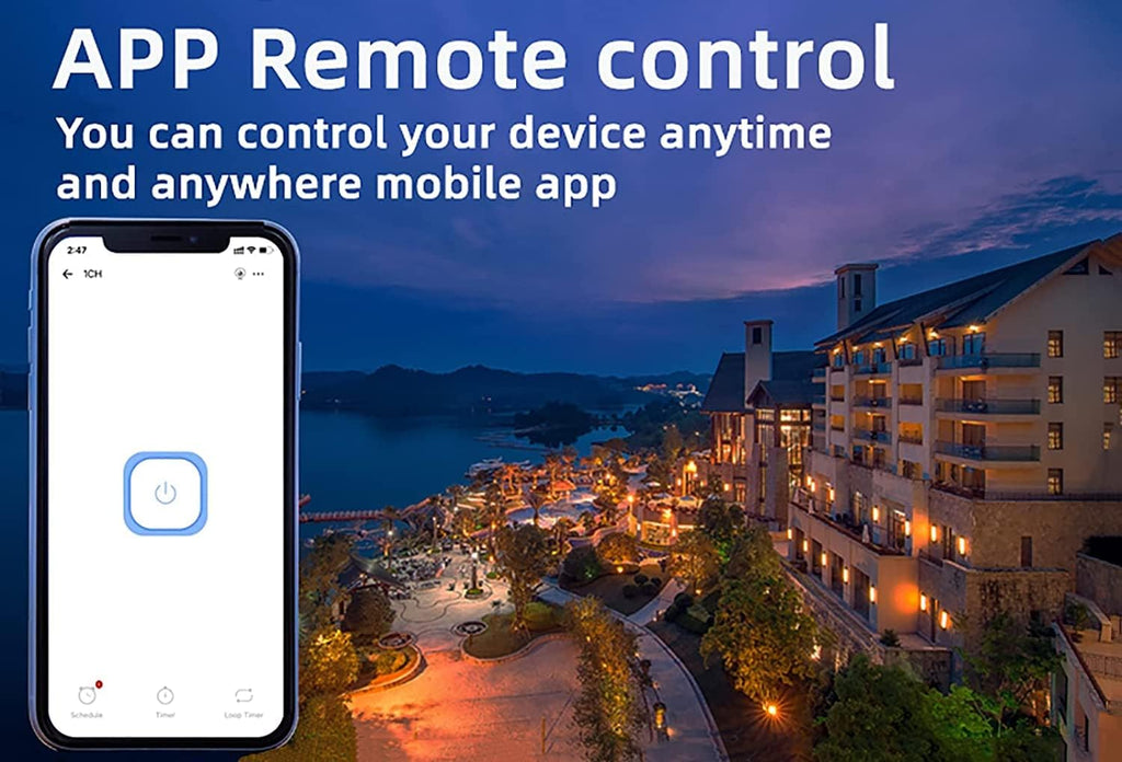 Smart Switch Momentary/Latching WiFi Relay, eWeLink App Bluetooth Control Switch, DIY Smart Home, Compatible with Alexa Google Home
