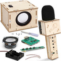 Stem Projects Karaoke Machine Toys for Boys Age 8-12 12-14 Science Kit Building Own Bluetooth Speaker & Microphone DIY Electronics Kit for Kids Kid 9-12 Boy Toys Birthday Gift 8 9 10 11 13 Teen Girl