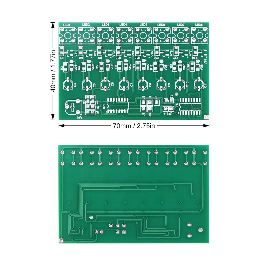 SMD Soldering Practice Kit DIY Adjustable Flash LED White Flash LED Plug-in Circuit Kit SMT Electronics Projects Learn How to Solder(03BD05)
