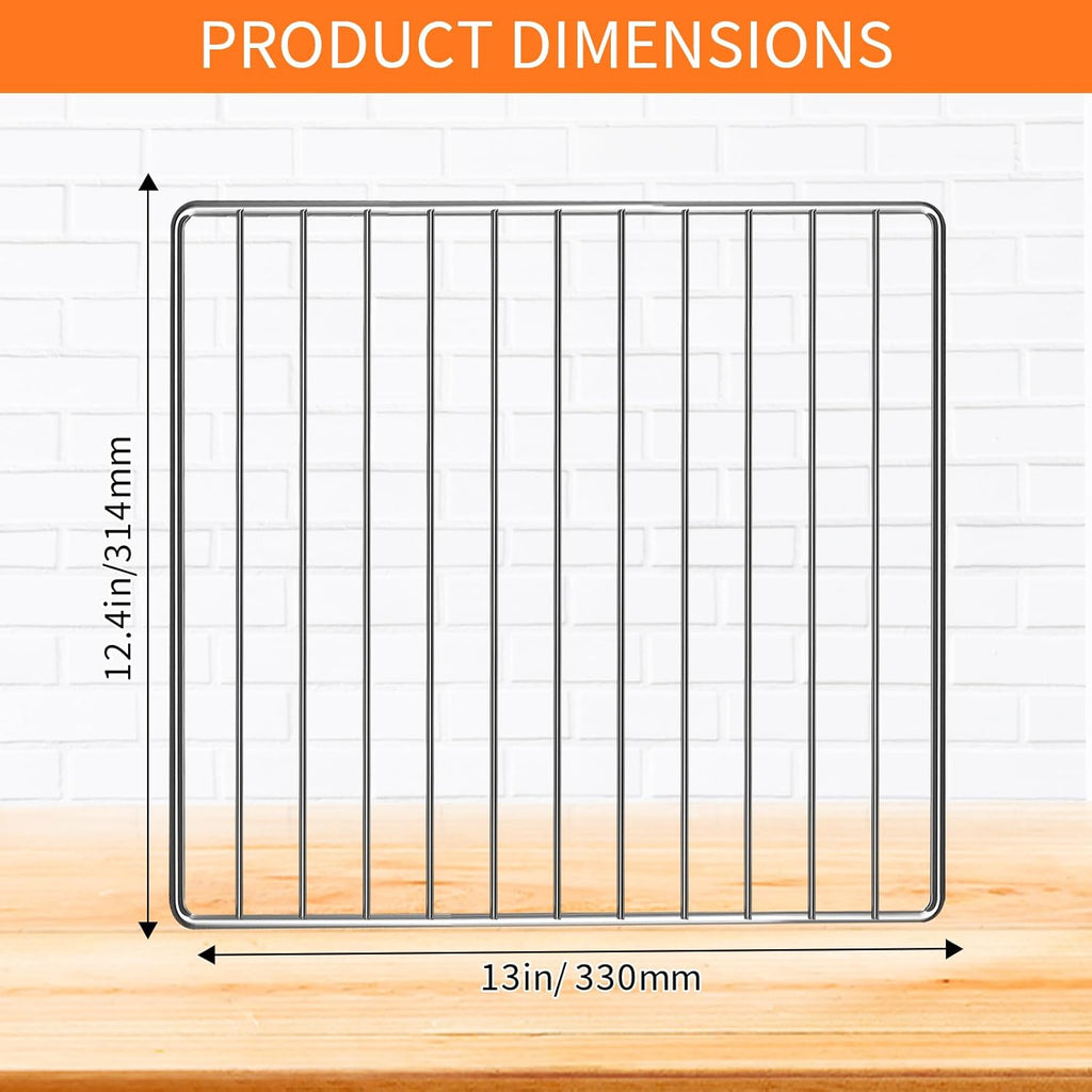 Wire Rack for Ninja DCT451 12 in 1 Smart Double Oven, 13''×12.4'' Stainless Steel Toaster Oven Replacement Parts Accessories Dehydrator Grill Rack for DCT601 DCT651 DCT401 DCT402BK Double Oven