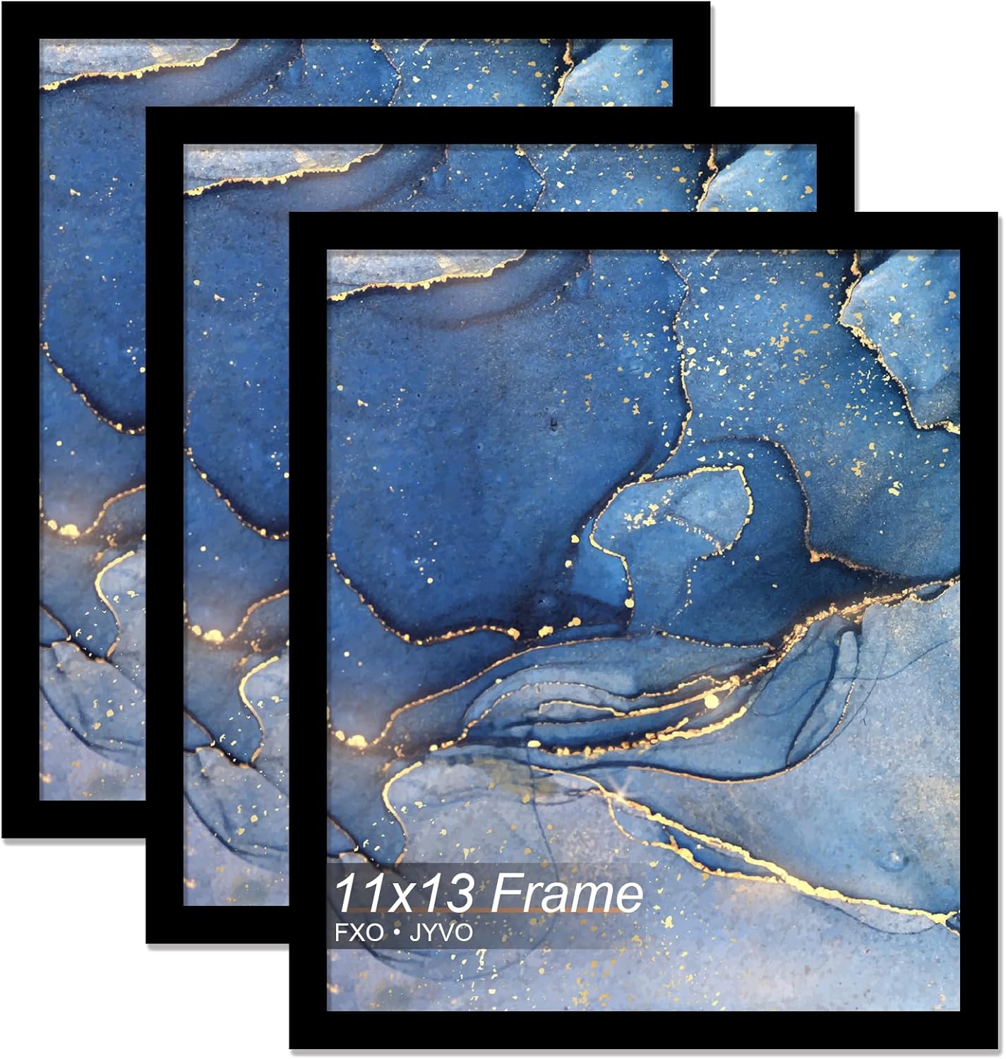 11x13 Picture Frame Set of 3, Black Frame for 11 x 13 Inch Picture Poster Photo, Light Weight and High Transparent 11 by 13 Frame for Wall - 3 Pack/Black/11 x13