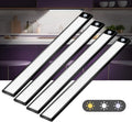 69 LED Under Cabinet Lighting 4 Pack, 3-Color Dimmable Motion Sensor, 3000mAh Rechargeable, Wireless Battery Operated Lights for Closet, Kitchen, Counter - Brighten Your Space Effortlessly
