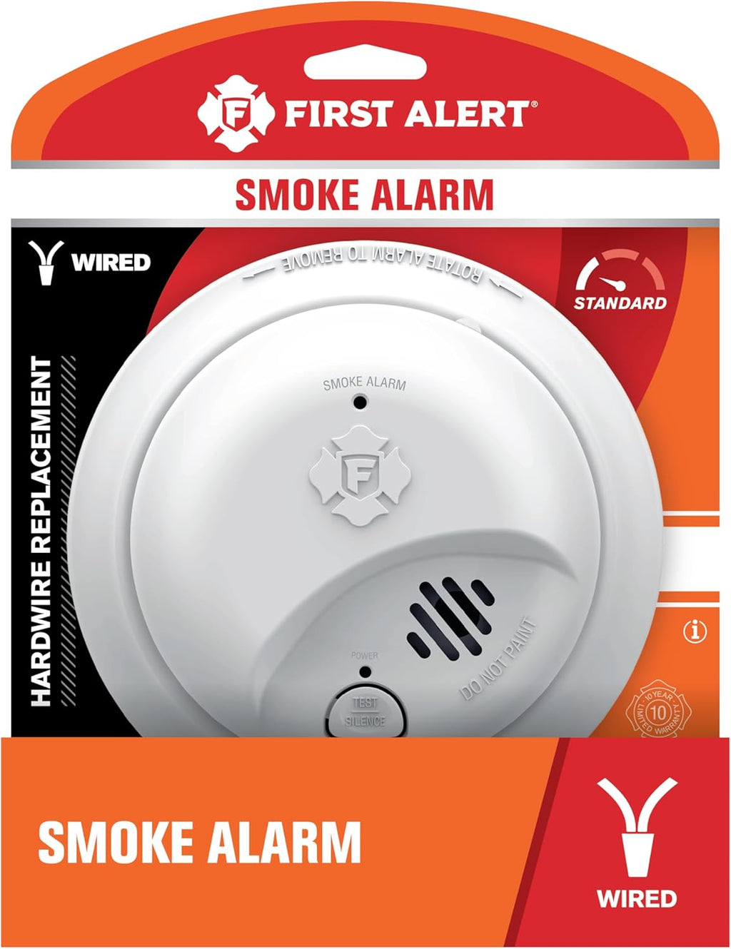 First Alert SMI100-AC, Hardwire Interconnect Smoke Alarm with Battery Backup, 6-Pack