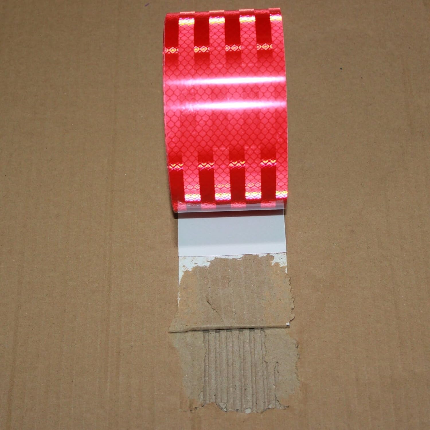Non Fading Reflective Tape Red 3 inch, Outdoor Waterproof High Visibility Warning Industrial Marking Tape, Safety Stickers (68 feet)
