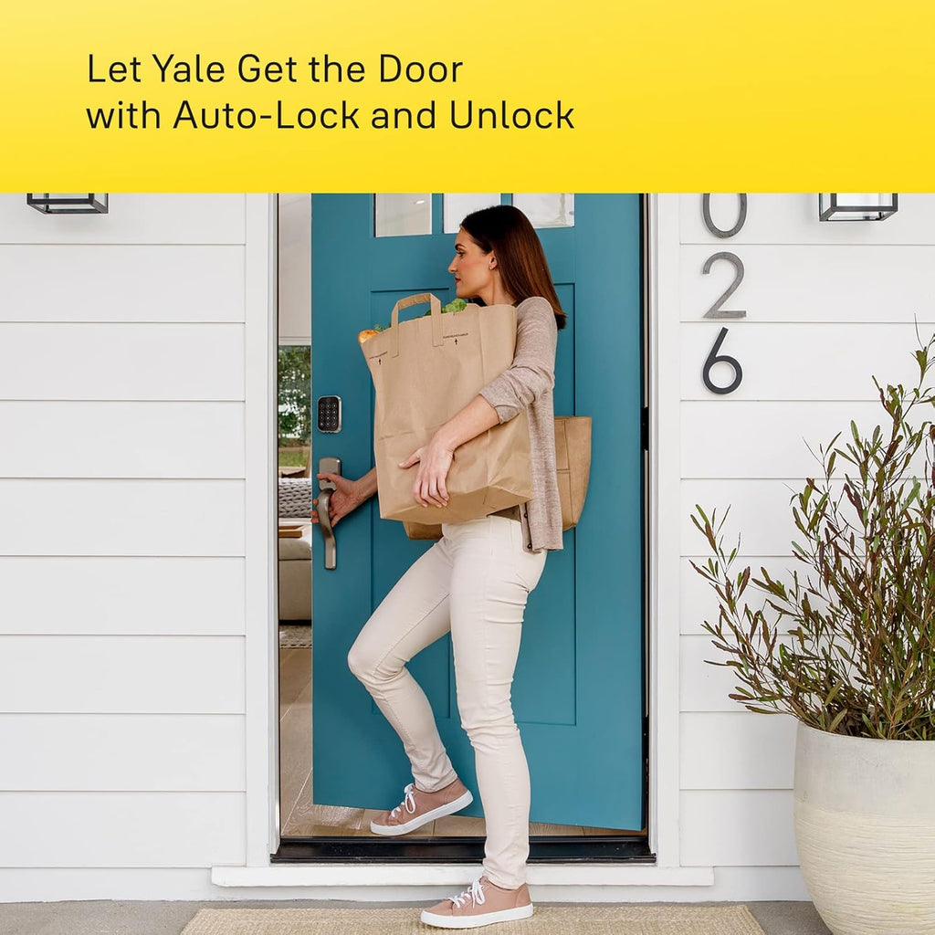 Yale Assure Lock 2 with Wi-Fi – Oil Rubbed Bronze Smart Lock for Front Door with Keypad, App Control, Backup Key, and Deadbolt – Secure Keyless Entry Door Lock, YRD410-WF1-0BP