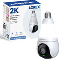 Lorex 2K Wi-Fi Smart Lightbulb Camera | E26/E27 Socket | Pan-Tilt View, Color Night Vision, Person & Vehicle Detection | 2-Way Talk | Alexa/Google | Cloud & Local Storage Option