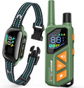 Dog Shock Collar - 3300FT Dog Training Collar with Remote, IPX7 Waterproof Electric Dog Collar with 4 Training Modes, Security Lock, Rechargeable E-Collar for Small Medium Large Dogs (Green)