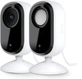 Arlo Essential Security Camera 2K | Indoor Only| 2nd Gen | Baby Monitor & Pet Camera | Wireless with Spotlight, 2-Way Audio, Color Night Vision, Live Stream, Motion Activation, White, 2 Cameras
