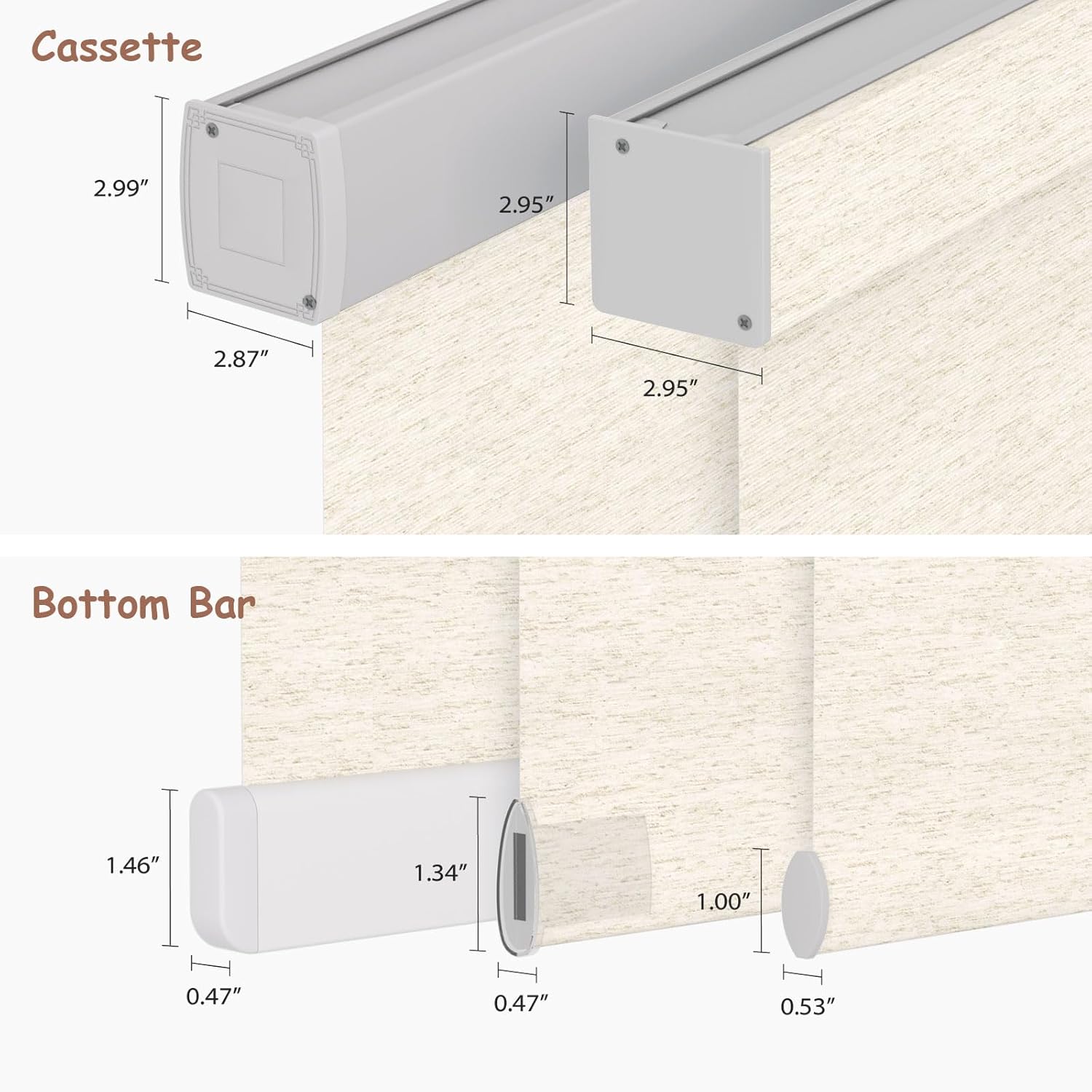 Motorized Roller Blinds with Remote, 100% Blackout Automatic Roller Shades for Bedroom, Bathroom, and Living Room, Customized Size, Lake Ripple Beige
