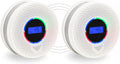 2Pack Upgraded Interlinked Smoke Carbon Monoxide Detector, Battery Powered&Wireless Interconnected Smoke and CO Alarm, Transmission Range of Over 820 ft (Includes Battery)