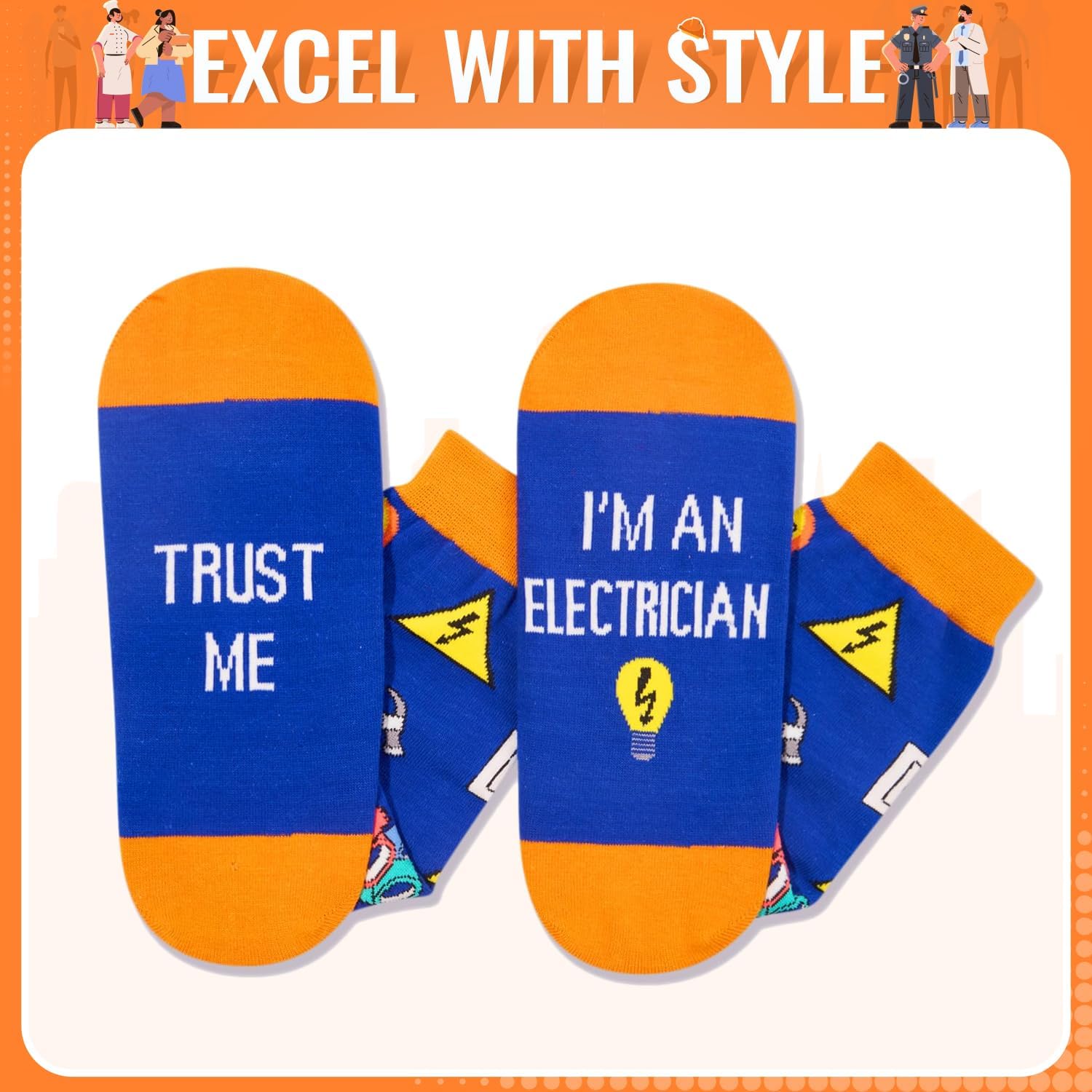 HAPPYPOP Gifts for Mechanic Personal Trainer - Photography Bus Driver Engineer Socks