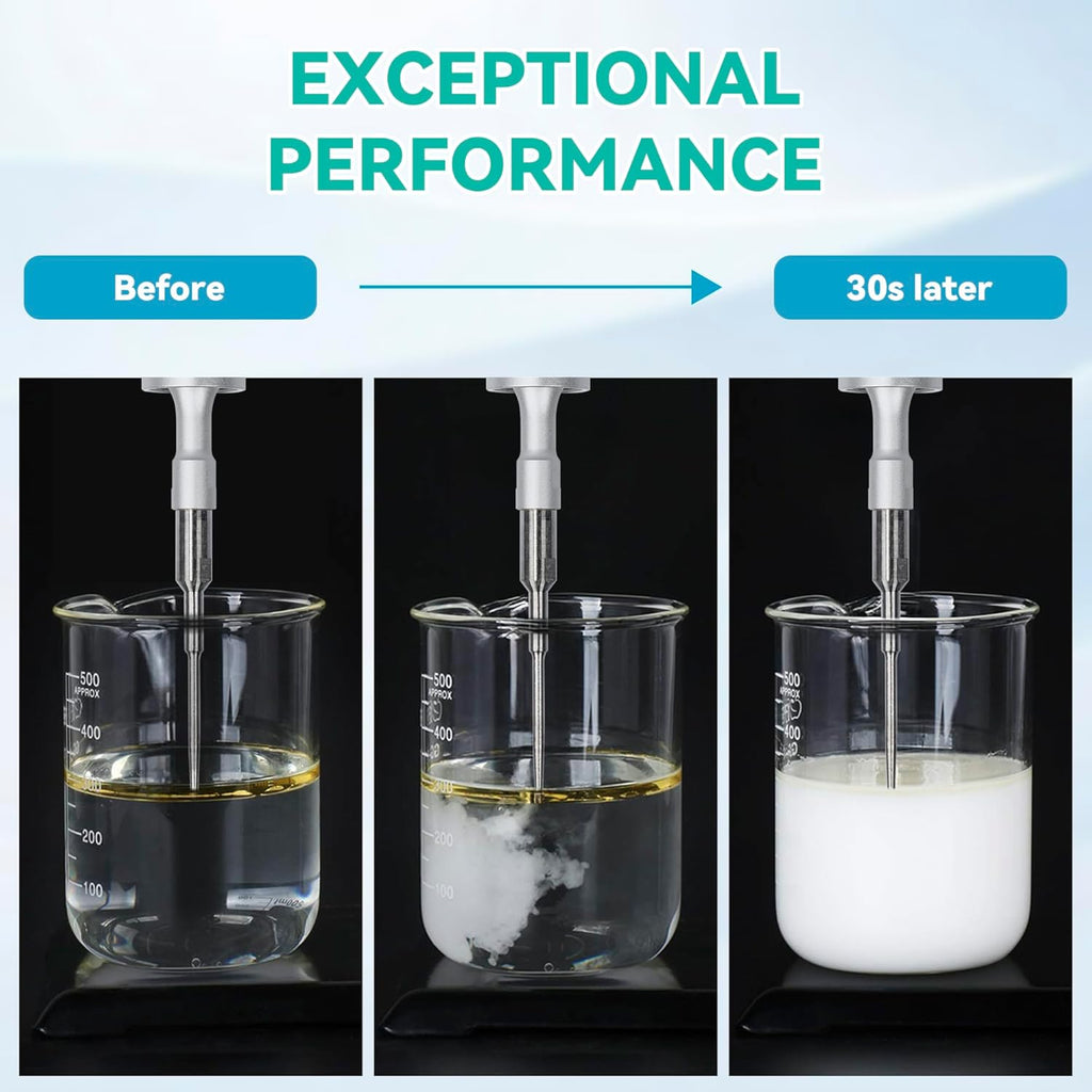 U.S. Solid 600 W Ultrasonic Homogenizer - 20 mm Probe, 10-500 ml Sample Capacity, Laboratory Sonicator Processor, Research Cell Disruptor & Industrial Mixer