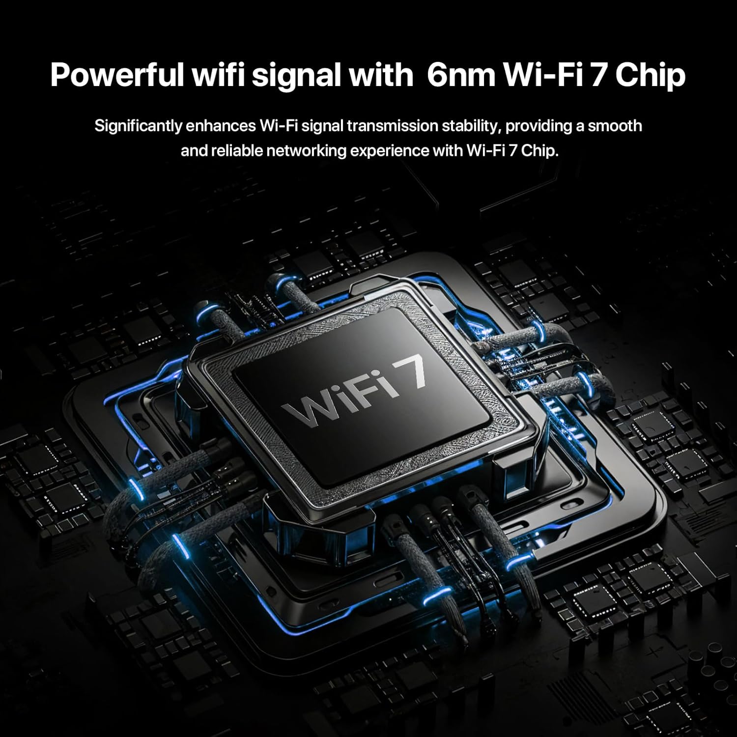 Tenda BE5100 Dual Band WiFi 7 Router (RE6L Pro) – 1x2.5G + 3x1G Ports, Easy Setup, Security Protect, Parental Control, Access Point Mode, Vertical Design, MLO, VPN, NFC
