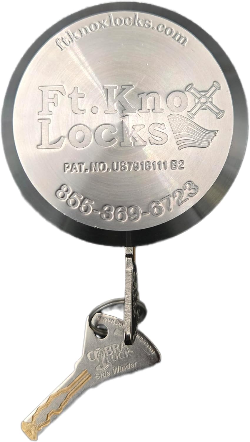 Demco EZ Latch Coupler Lock (for Cast Demco Version) W/Cobra-Sidewinder Stainless Steel Puck Lock