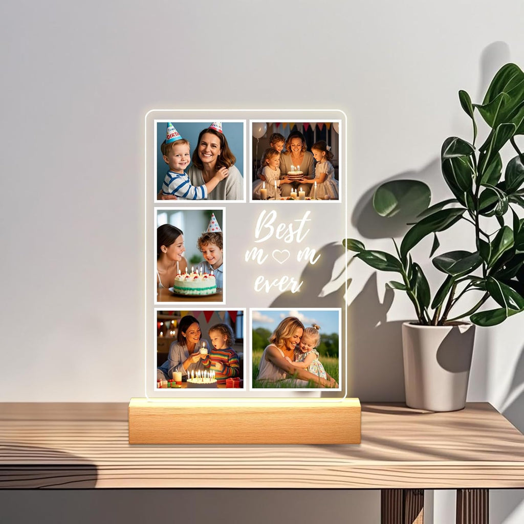 Custom Picture Frames - Customizable Decorative Sign with Photo & Song Option - Ideal Gift for Couples, Mothers Day, Boyfriend & Girlfriend (Music)