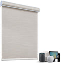 SmartWings Motorized Light Filtering Shades, 70% Blackout, Custom Size, Rechargeable Battery, Works with Matter/Apple HomeKit, Alexa, Thread/Zigbee, Remote Optional, 70% Essential Cream