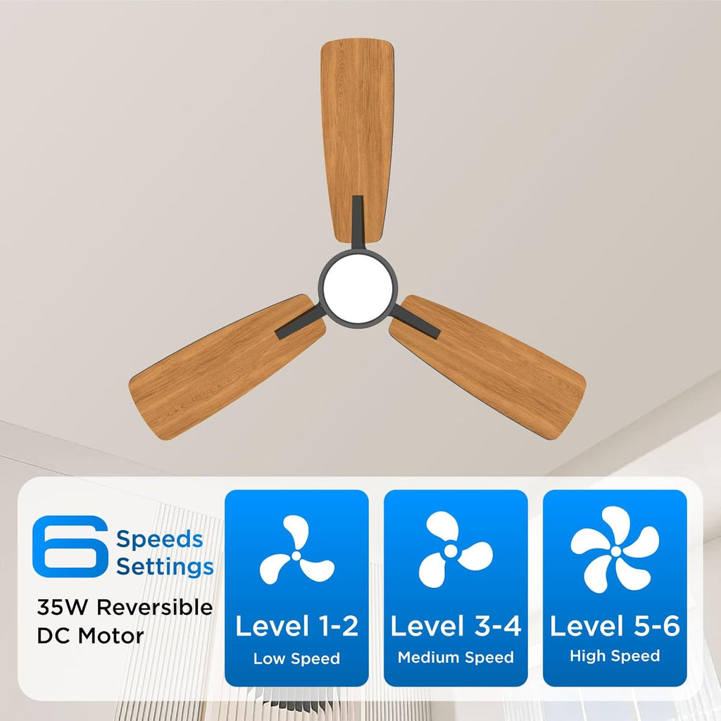 Ceiling Fans with Lights,42 inch,Quiet Reversible Motor,Easy to Install,6 Speeds,3CCT,Timer, Black Modern Ceiling Fan for Living Room, Bedroom, Kitchen, Dining room, Office