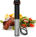 Sous Vide Machine 1100W Sous Vide Cooker, IPX7 Waterproof Immersion Circulator Precisional Cooker with Temperature Control, Digital Timer, Ultra-quiet Working & Fast Heating, Touch Control