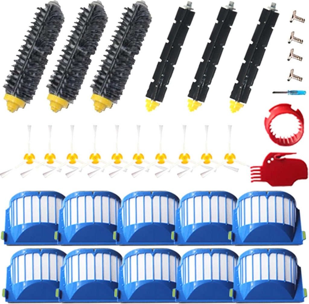 Replacement Parts Bristle Brushes Filters & Side Brush & Tools Compatible with iRobot Roomba 600 Series 550 560 614 618 620 630 650 660 665 680 685 690 692 694 695 Vacuum Accessories