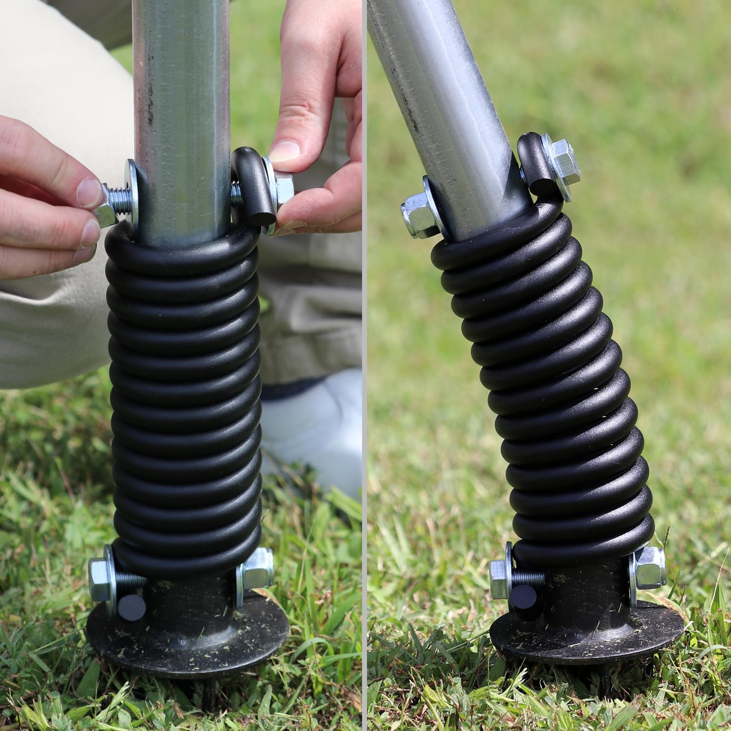 SmartSign 6 feet FlexPost Signpost for Natural Ground - Flexible Sign Post with Heavy-duty Spring, Made in USA