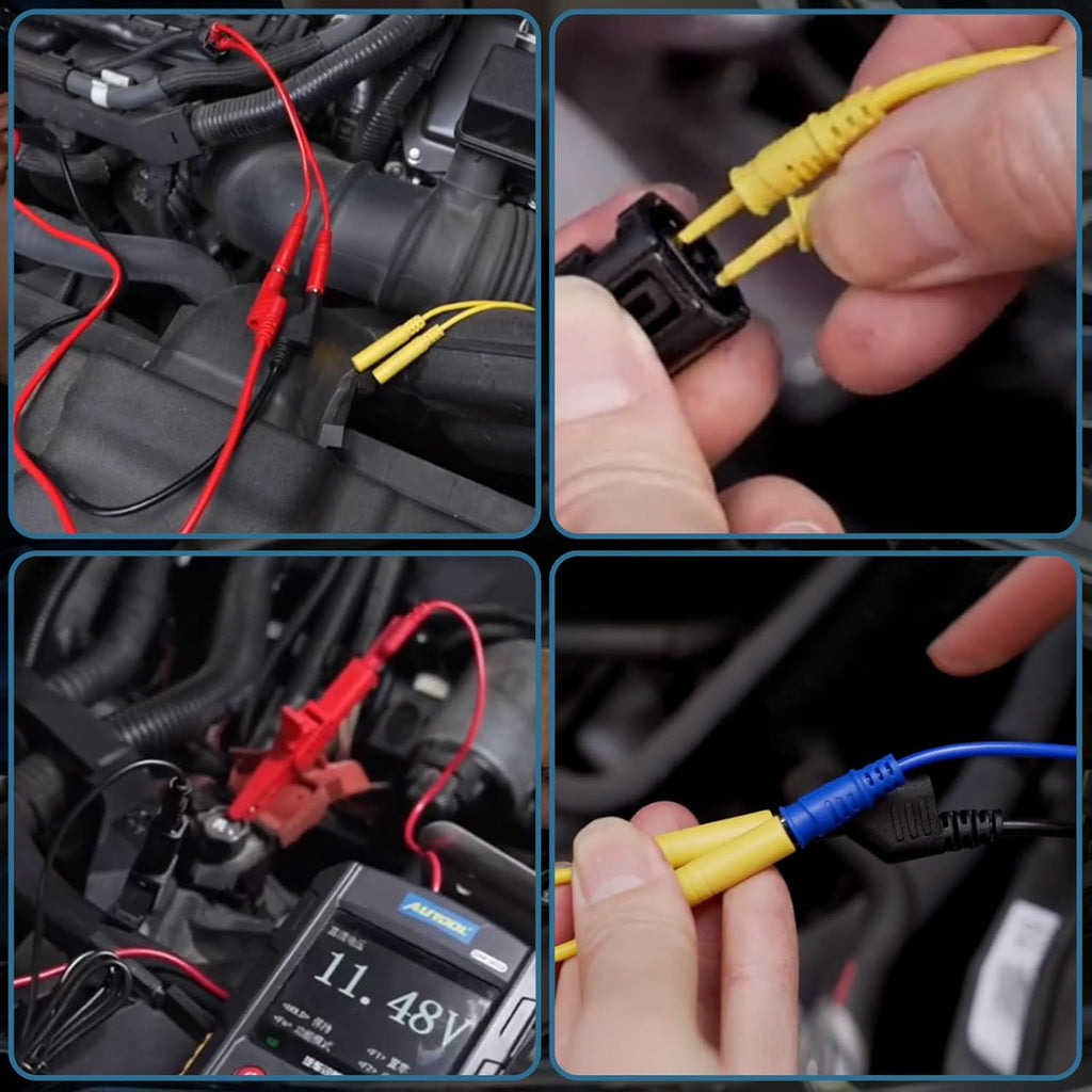 105 Piece Automotive Circuit Test Lead Kit, Multimeter Test Lead Kit, Including Upgraded Puncture Probes、Meter Hanging Kit Etc., Applicable to Automotive Electronic Circuit Fault Diagnosis