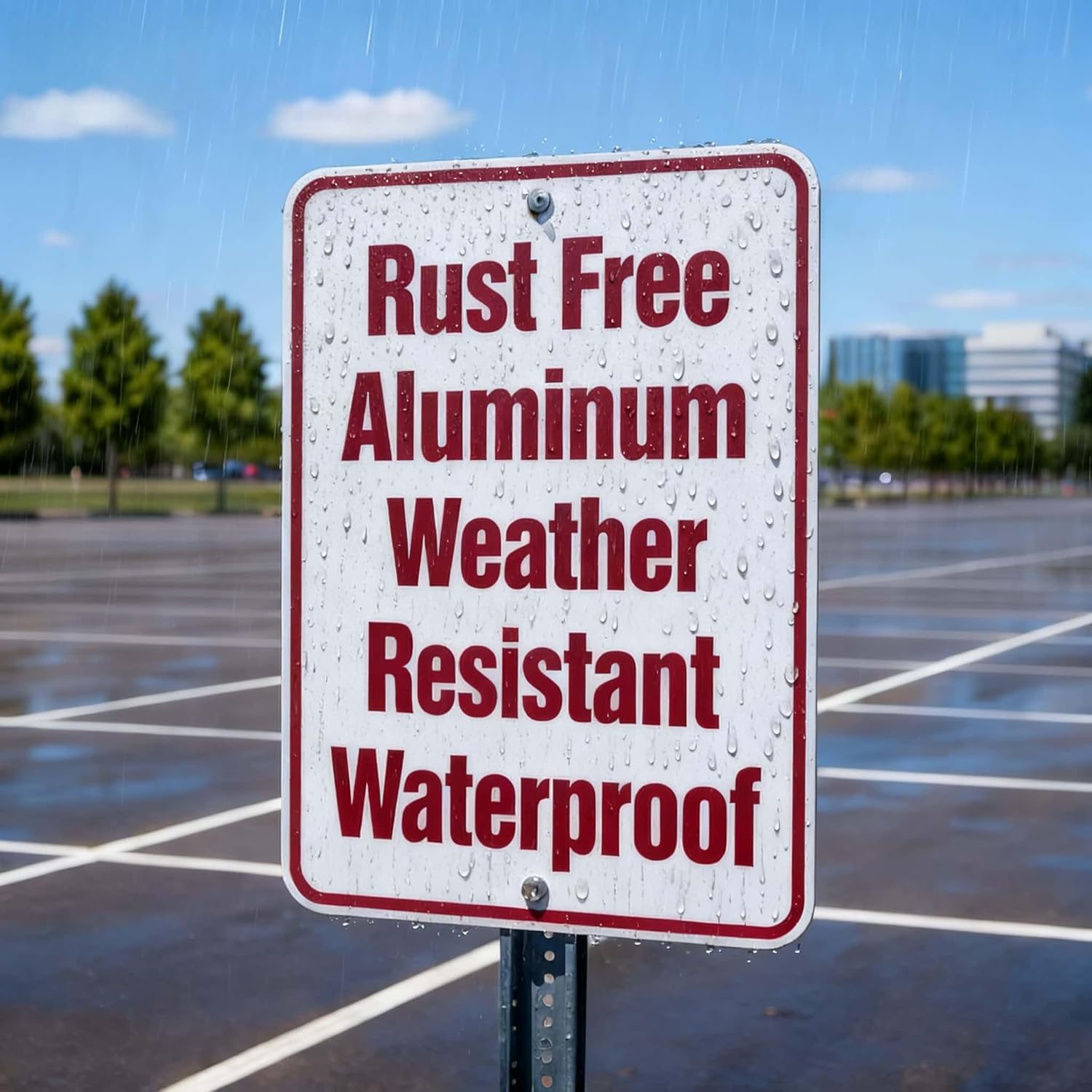 Custom Metal Sign Outdoor, Personalized Metal Signs for Office, Business, Home, 14x10 Inches, Rust Free .040 Aluminum
