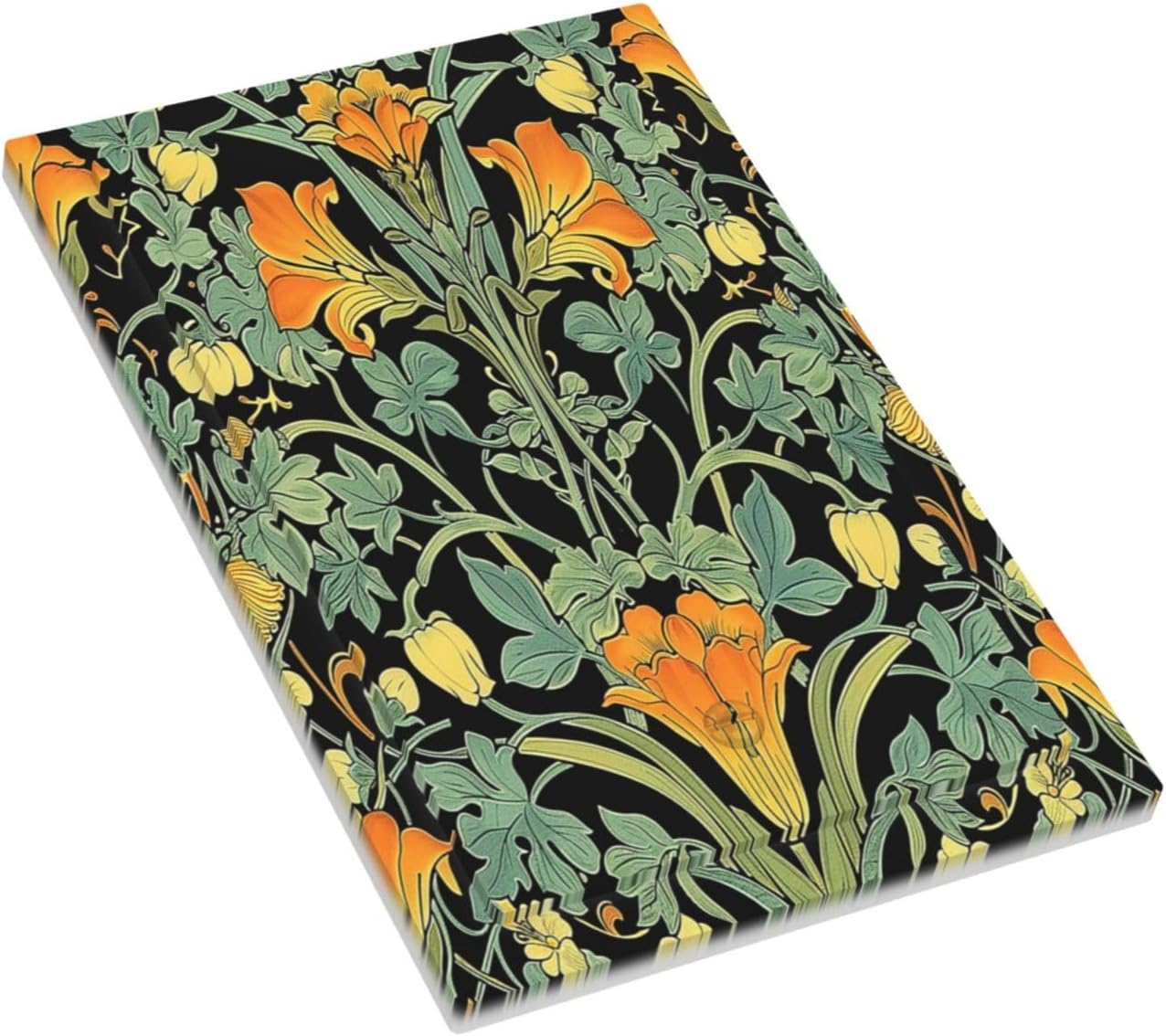 Light Switch Cover Plate William Morris Vintage Floral Green Yellow 1 Gang No Device Blank Electrical Wall Plates Faceplate Decorative Switch Plate for Bedroom Home Decor