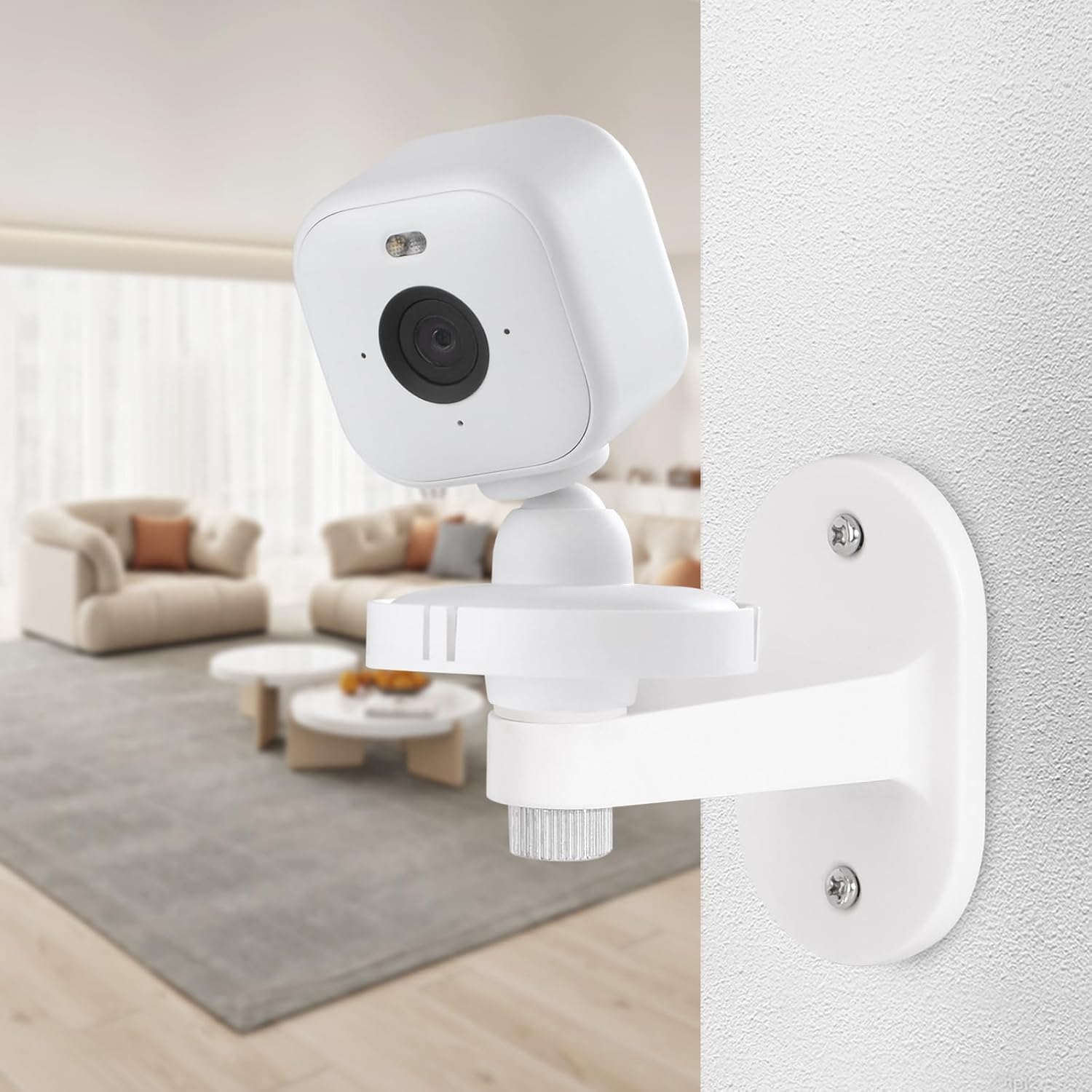 2Pack Adhesive Wall Mount Compatible with Blink Mini and Blink Mini 2, Two Easy Installation, No Drill Mounting Bracket by ALERTCAM, White