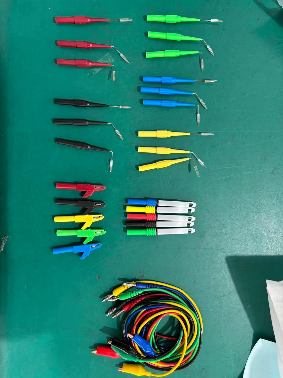 Automotive Test Lead Set, Back Probe Kit 30pcs, Copper Alligator Clips to Banana Plug Test Lead, Multimeter Test Lead Set for Automotive Repair and Diagnostic Circuit Testing