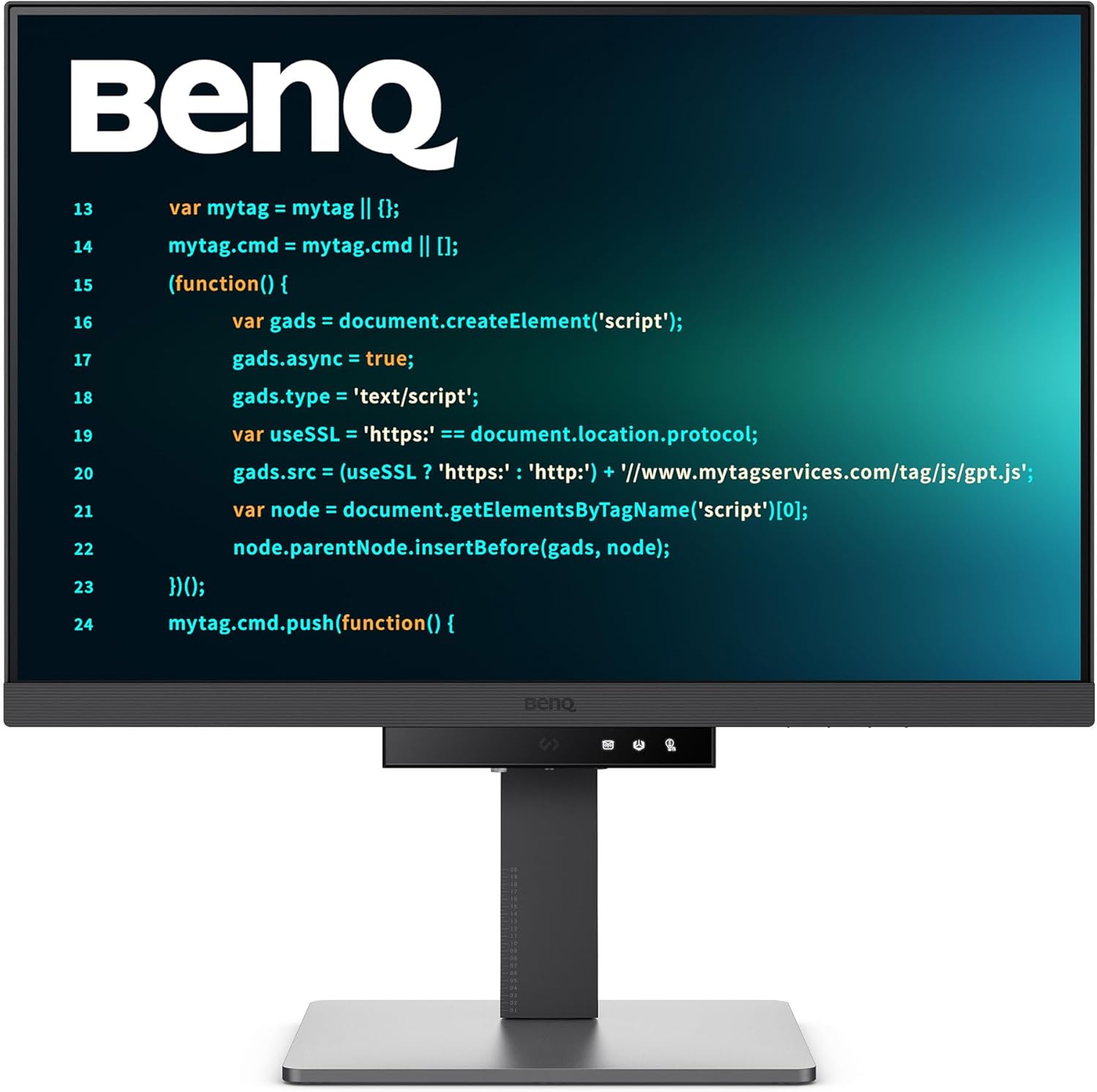 BenQ RD240Q 24.1” WQXGA BenQ Programming Monitor, 90W USB Type-C, Advanced Coding Modes, Coding HotKey, Ergonomic Design, 16:10 Special Ratio, Circadian Mode, Eye-Care Technology, Eco-Friendly Design