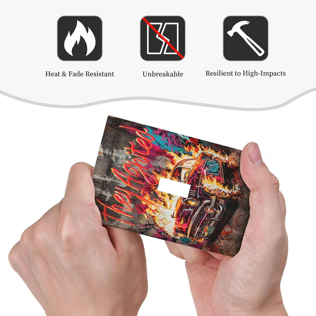 Decorative Light Switch Cover Hip Hop Street Graffiti Flame Car 1 Gang Single Toggle Device Electrical Faceplate Switchplates Decorator Outlet Wall Plate for Bedroom living Room Decor