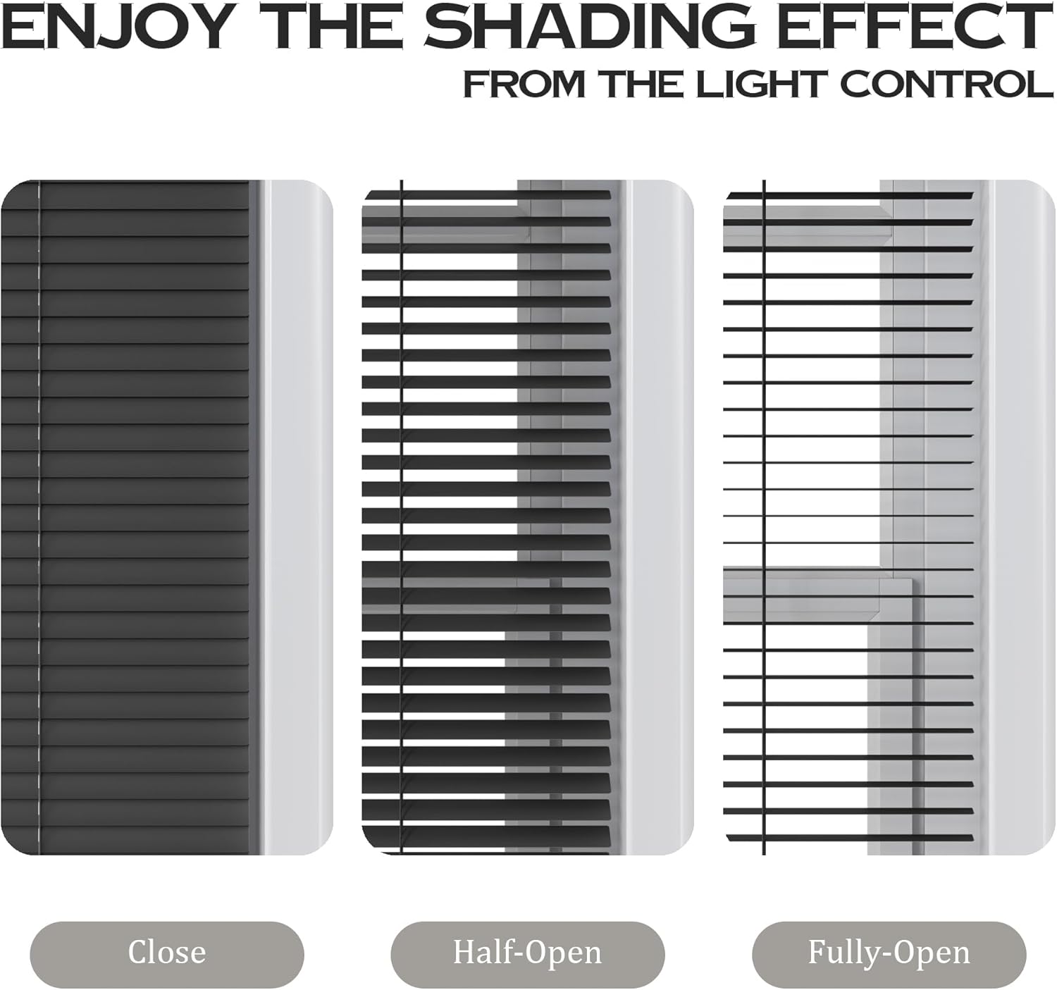 Motorized Cordless Aluminum Blinds with Remote, Automatic Room Darkening Horizontal Blinds for Indoor Windows, Light Adjustment Waterproof Blinds, Customized for Home Office, Black