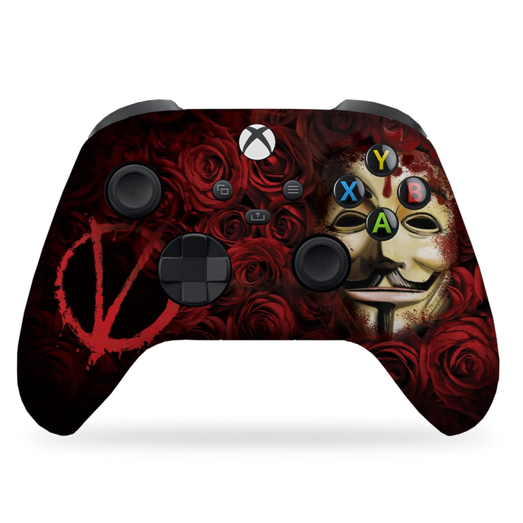 DreamController V For Venddeta Custom X-box Controller Wireless compatible with X-box One/Series X/S Proudly Customized in USA with Permanent HYDRO-DIP Printing (NOT JUST A SKIN)