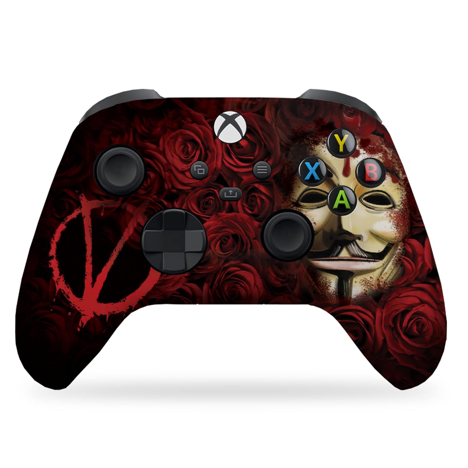 DreamController V For Venddeta Custom X-box Controller Wireless compatible with X-box One/Series X/S Proudly Customized in USA with Permanent HYDRO-DIP Printing (NOT JUST A SKIN)