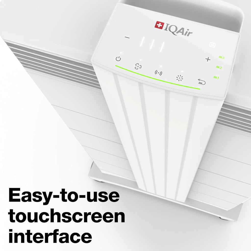 IQAir HealthPro Plus XE Air Purifier - 2-Pack- Smart HyperHEPA Filtration for Large Rooms up to 2250 sq ft - Viruses, Allergens, Smoke, Mold, Dust, Pet Dander, Swiss Made, WiFi Enabled