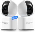 Cameras for Home Security 2pcs with WiFi 6&5GHz/2.4GHz, Motion Tracking Never Miss a Moment, 2-Way Audio, Night Vision, Compatible with Alexa Upgrades Your Idoor Security