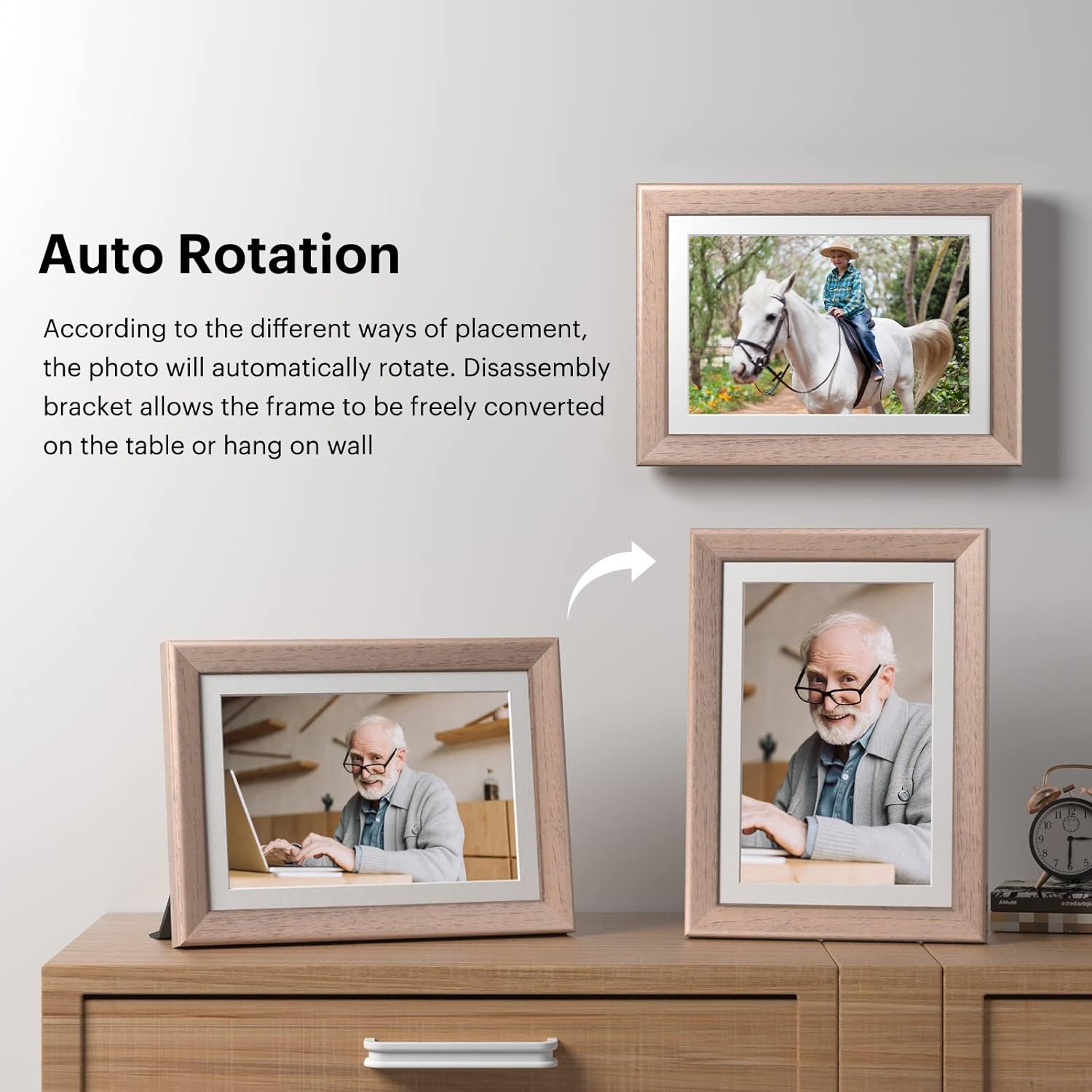 KODAK WiFi Digital Picture Frame, 8.4 Inch 2560 x 1600 IPS HD Touchscreen Digital Photo Frame with 32GB Storage, Easy Setup to Share Photos or Videos, The Best Gift for Family and Friends