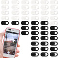 50PCS Webcam Cover Slide, 0.023 Inch Ultra-Thin Universal Web Camera Cover for Laptop, Computer, Phone–Secure Privacy with Smooth-Sliding Camera Cover(Black+White)