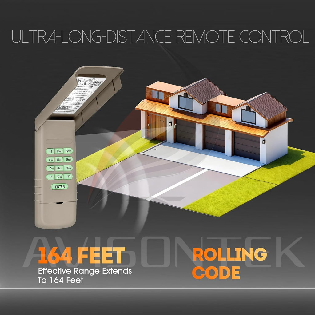 LiftMaster Chamberlain Craftsman Universal Wireless Garage Door Keypad, 878MAX 877LM, Security+2.0 MyQ【3-Year-Warranty】